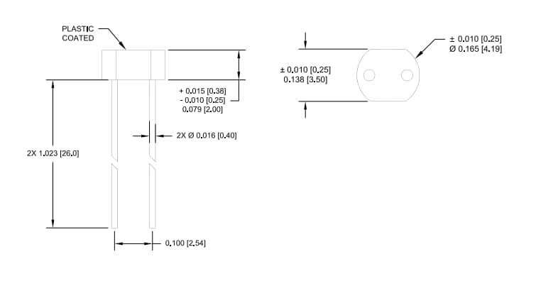 Mechanical Drawing - Advanced Photonix Photoconductive Photocells